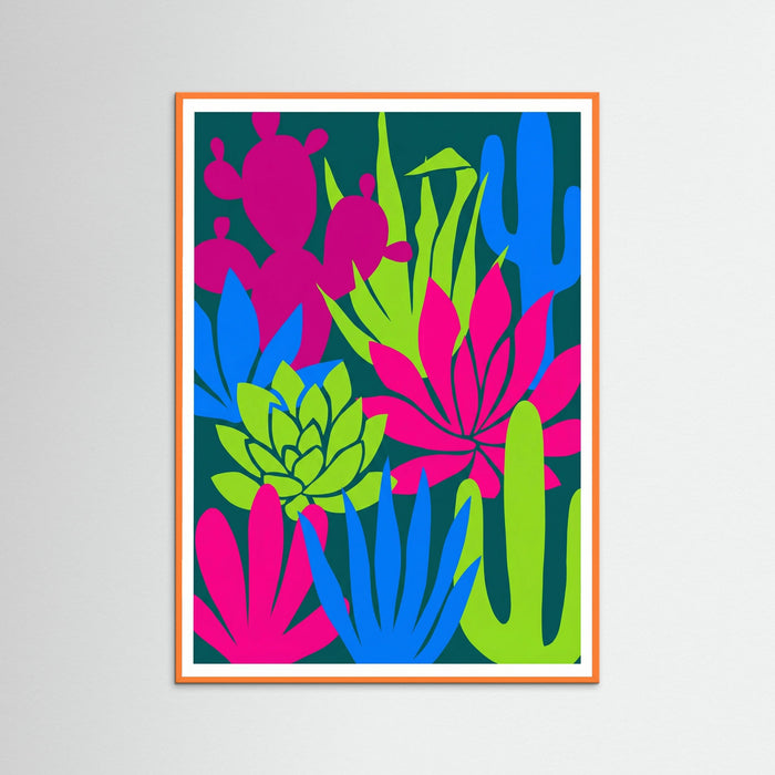 Orange Wood Vibrant Garden