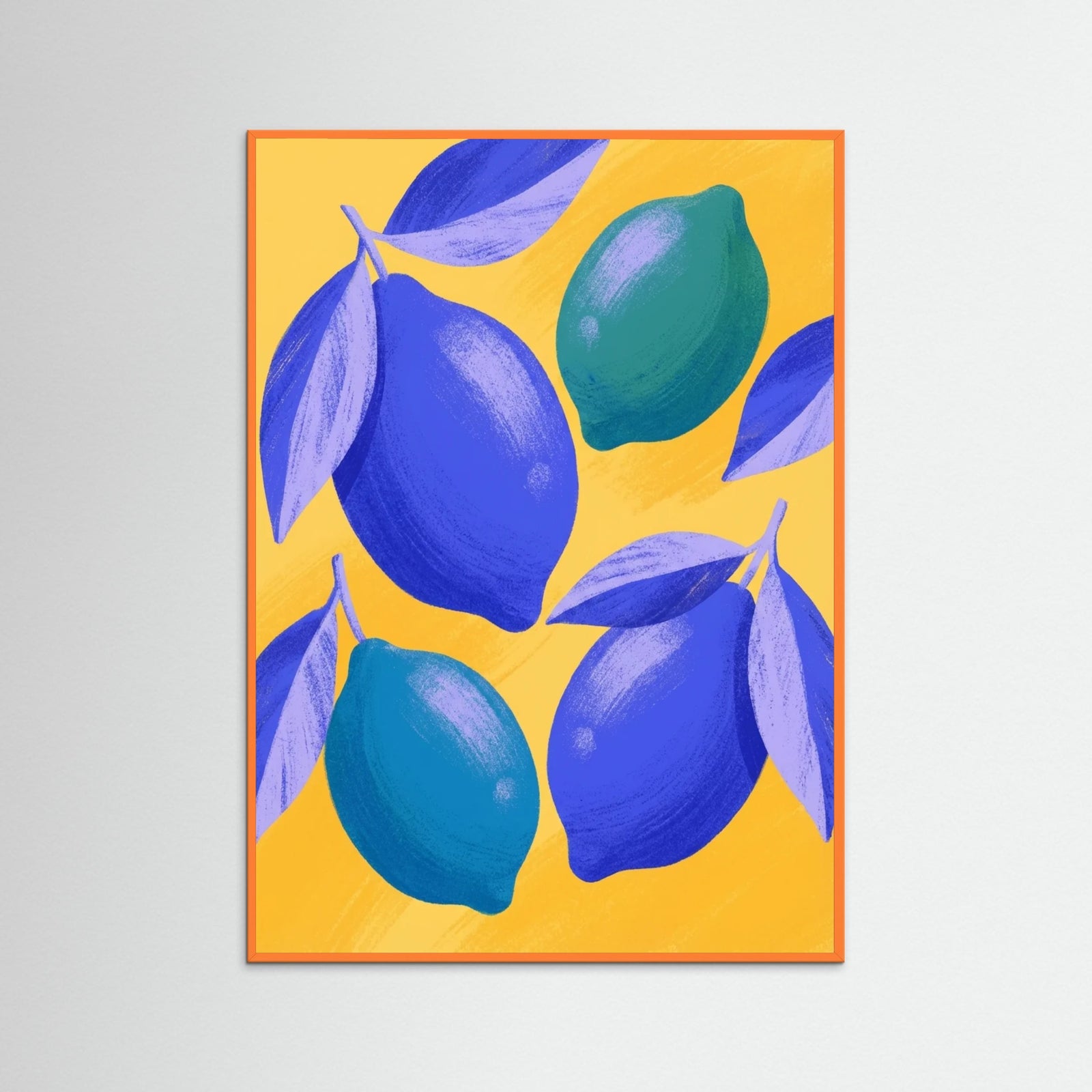 Orange Wood Vibrant Indigo
