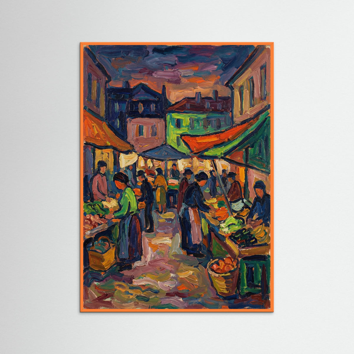 Orange Wood Vibrant Japonais Study