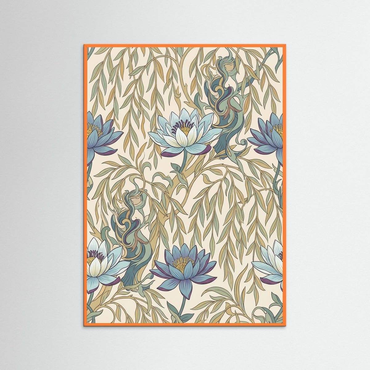 Orange Wood Vibrant Morris Tapestry