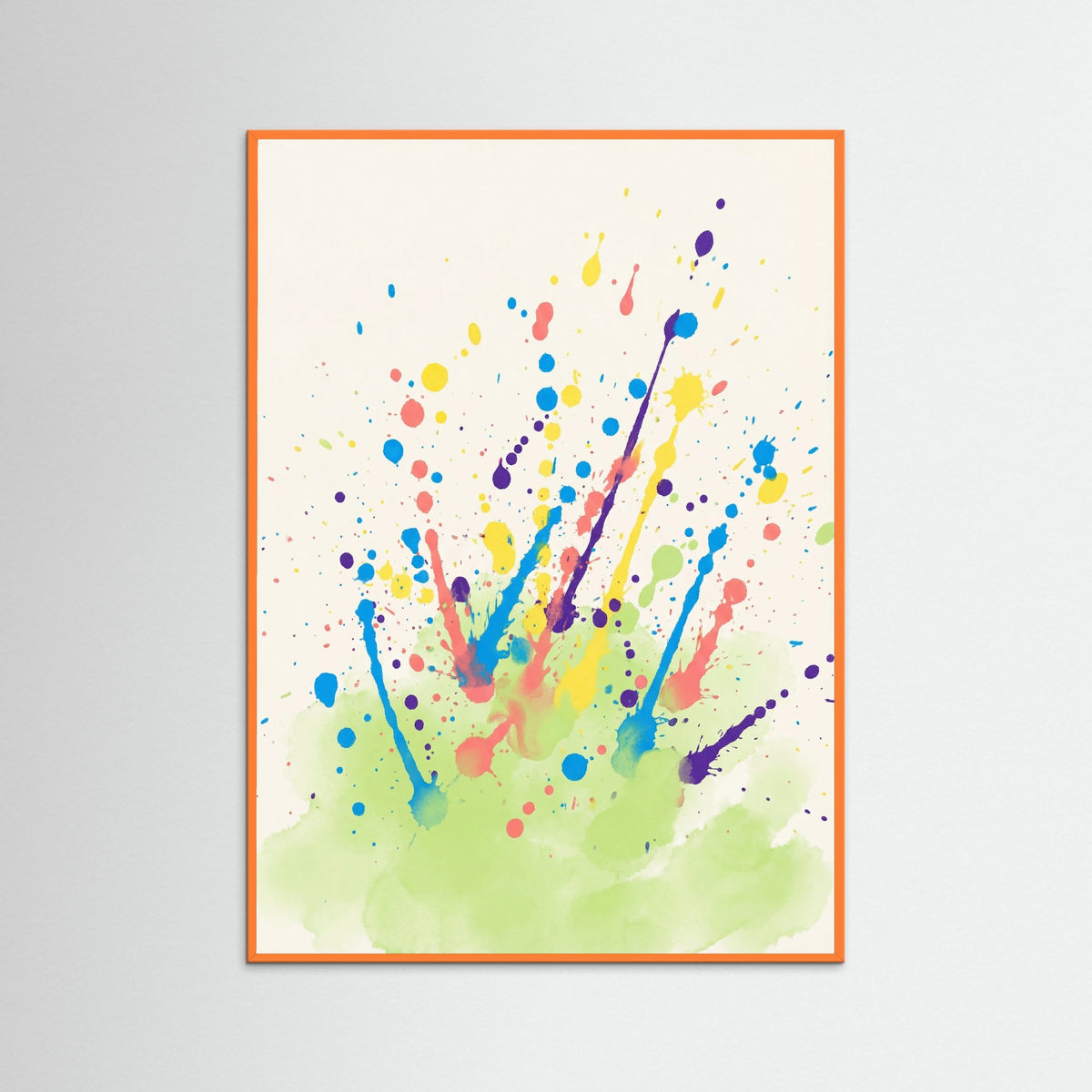 Orange Wood Vibrant Scatter