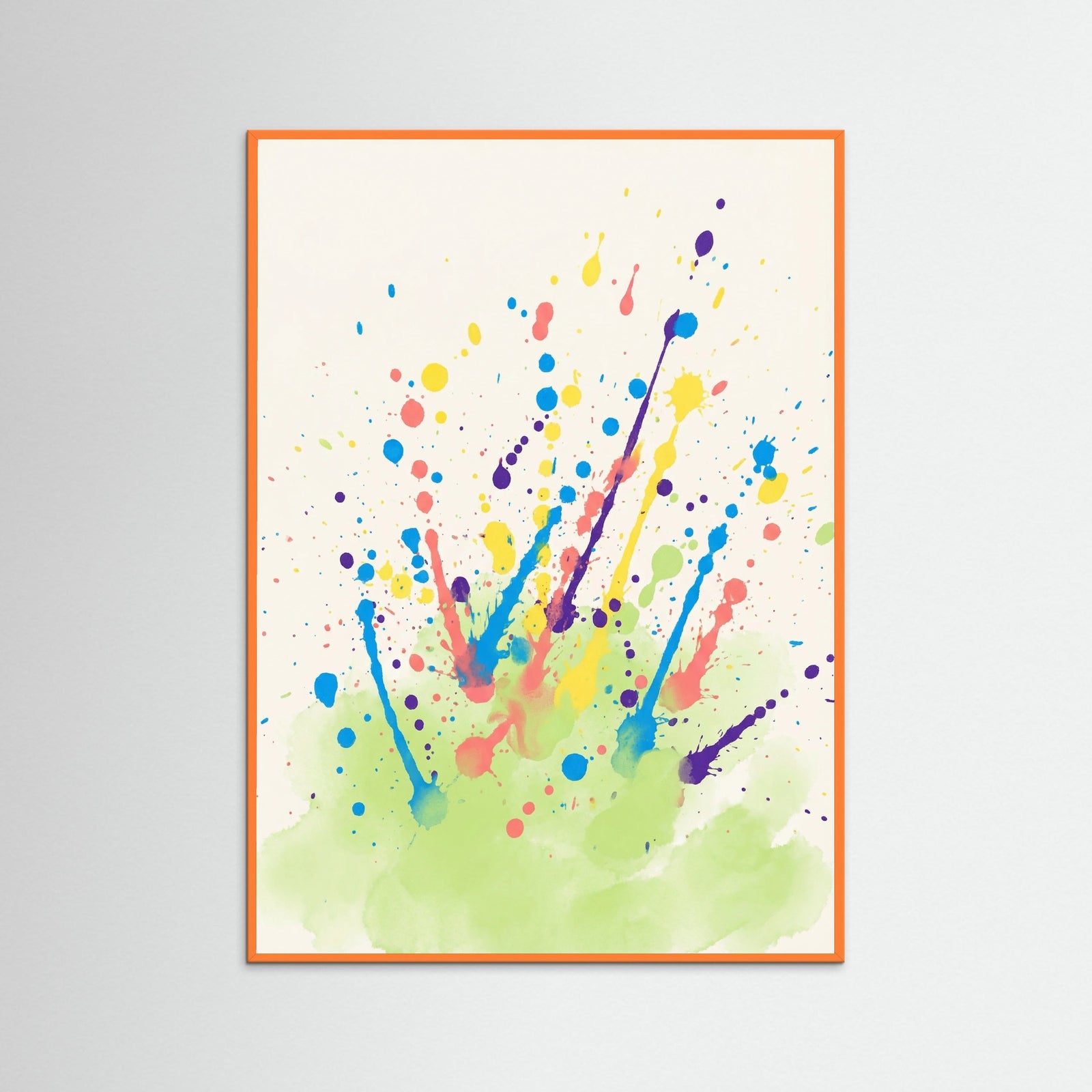 Orange Wood Vibrant Scatter
