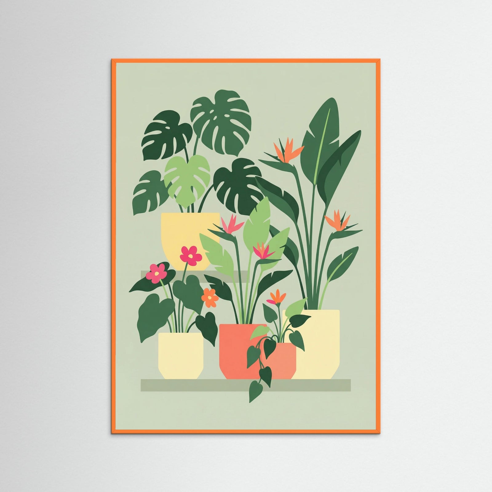 Orange Wood Viennese Floral Garden