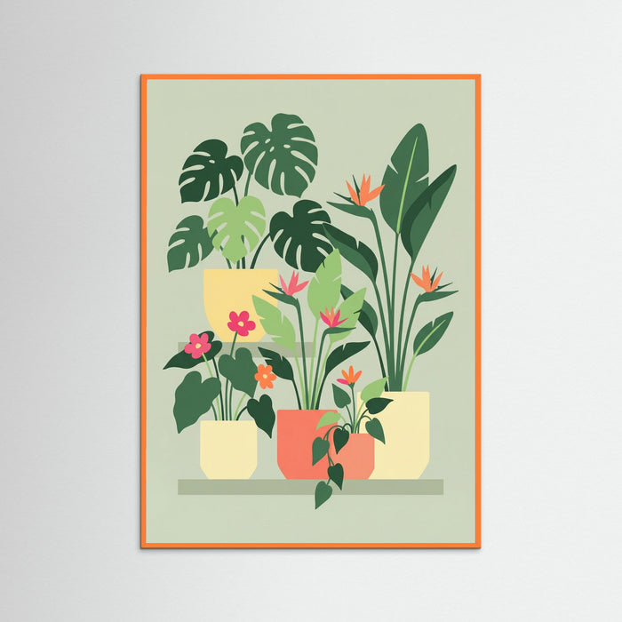 Orange Wood Viennese Floral Garden