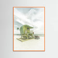 Vintage Florida Flair at Miami Beach Poster – poster and art print