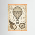 Orange Wood Vintage Travel Elegance