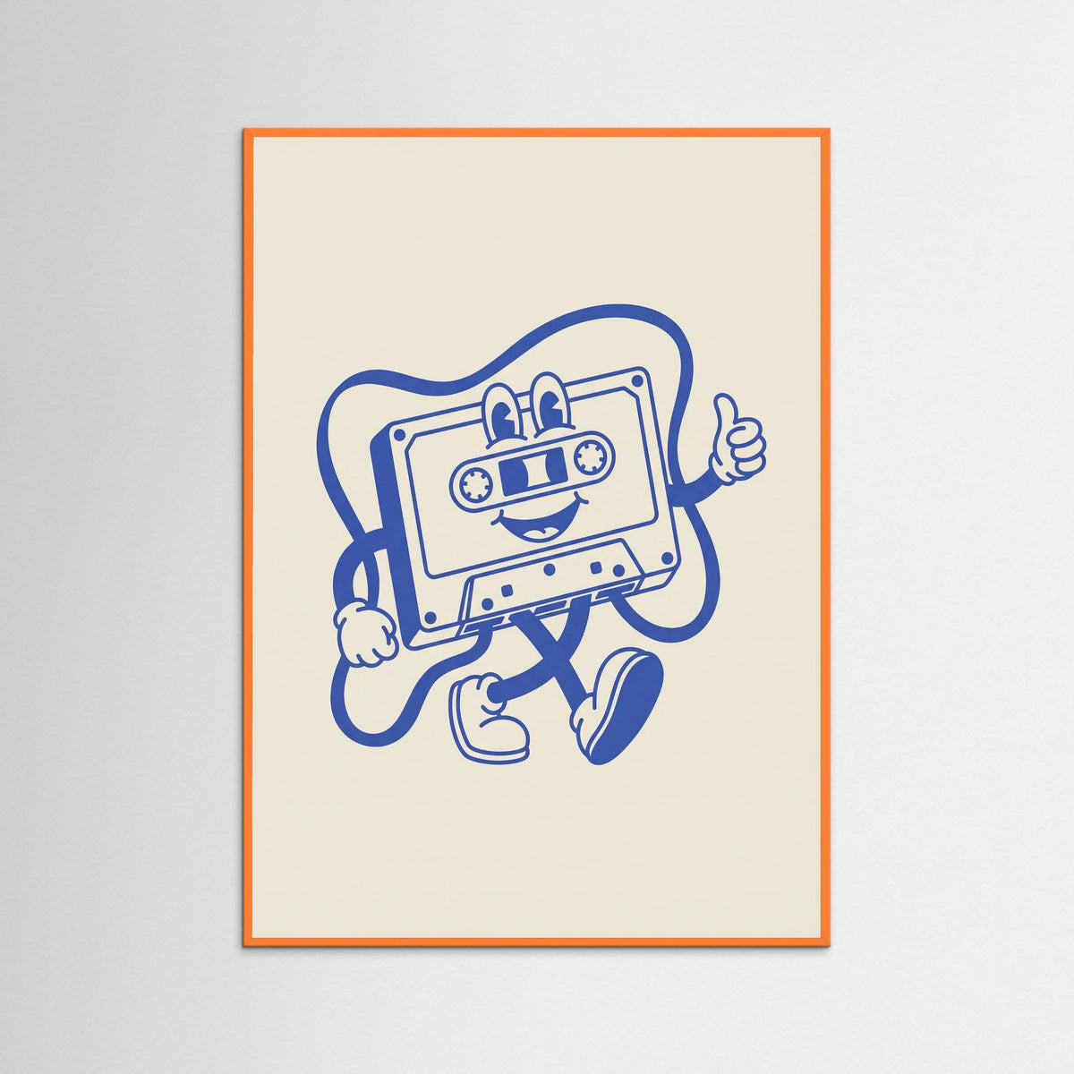 Orange Wood Vinyl Vibes