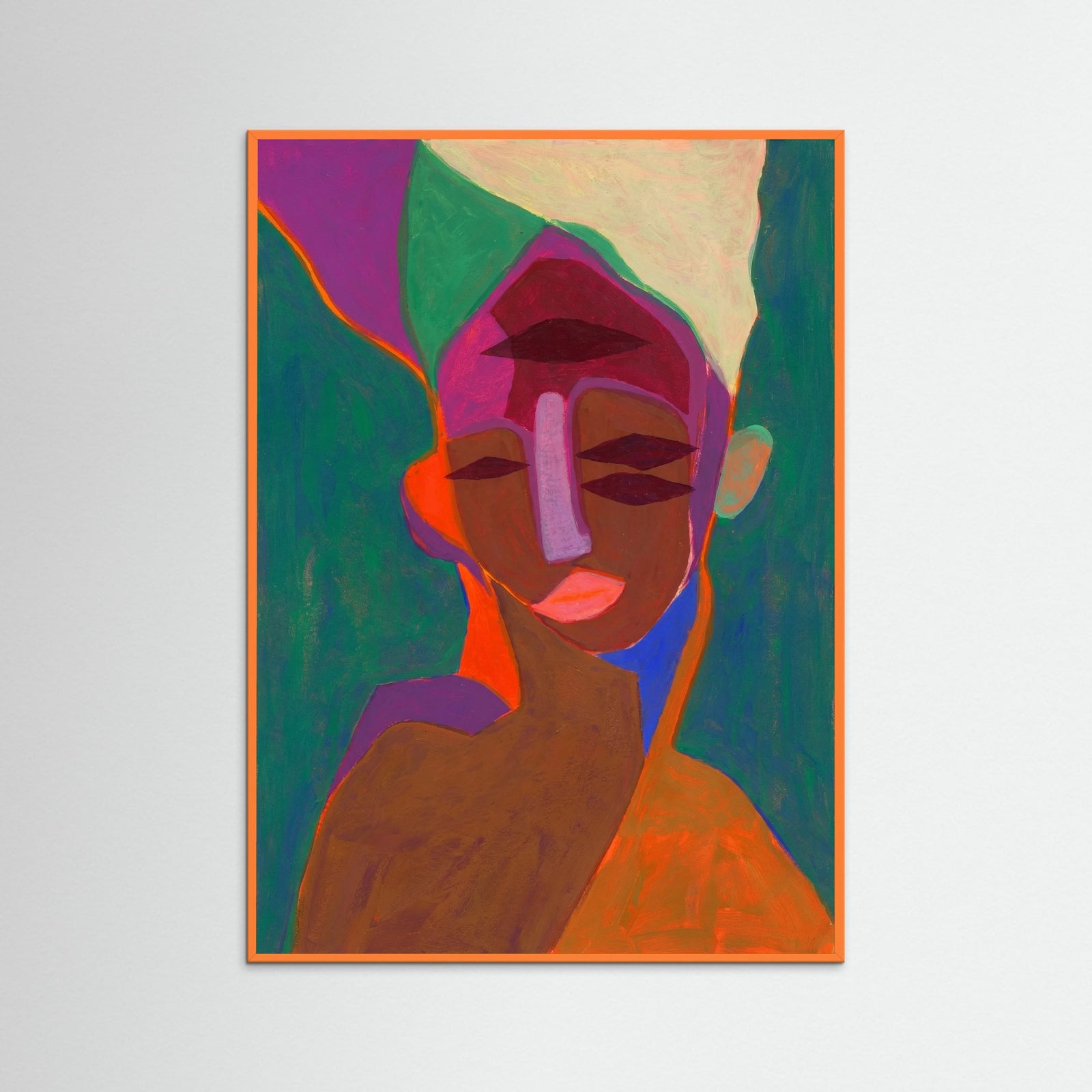 Orange Wood Vivid Contemplation