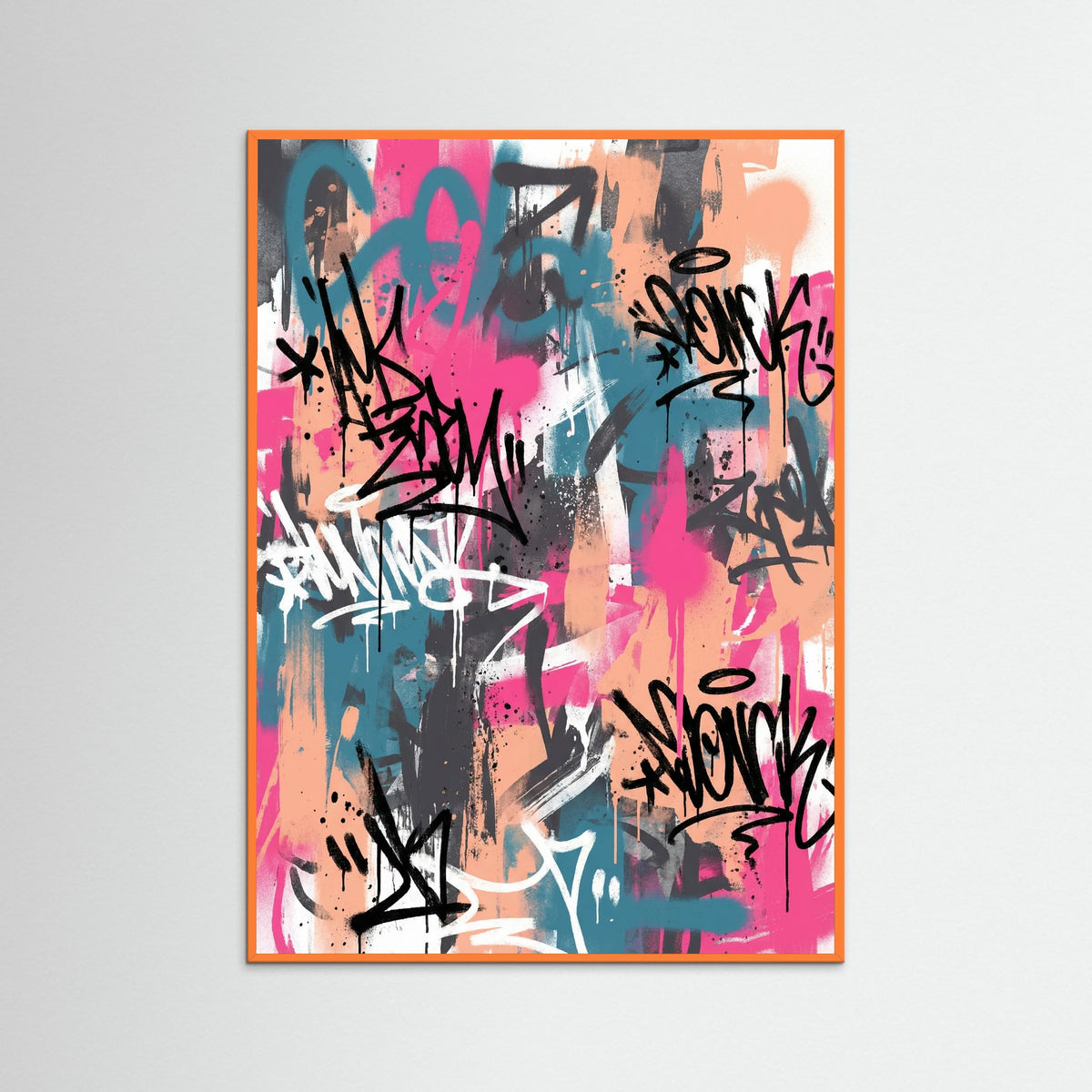 Orange Wood Vivid Streetscape