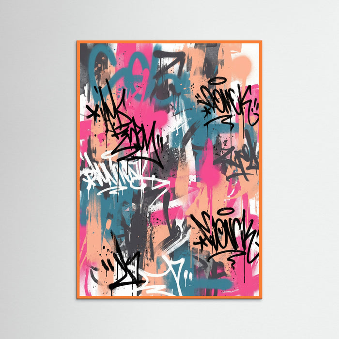 Orange Wood Vivid Streetscape