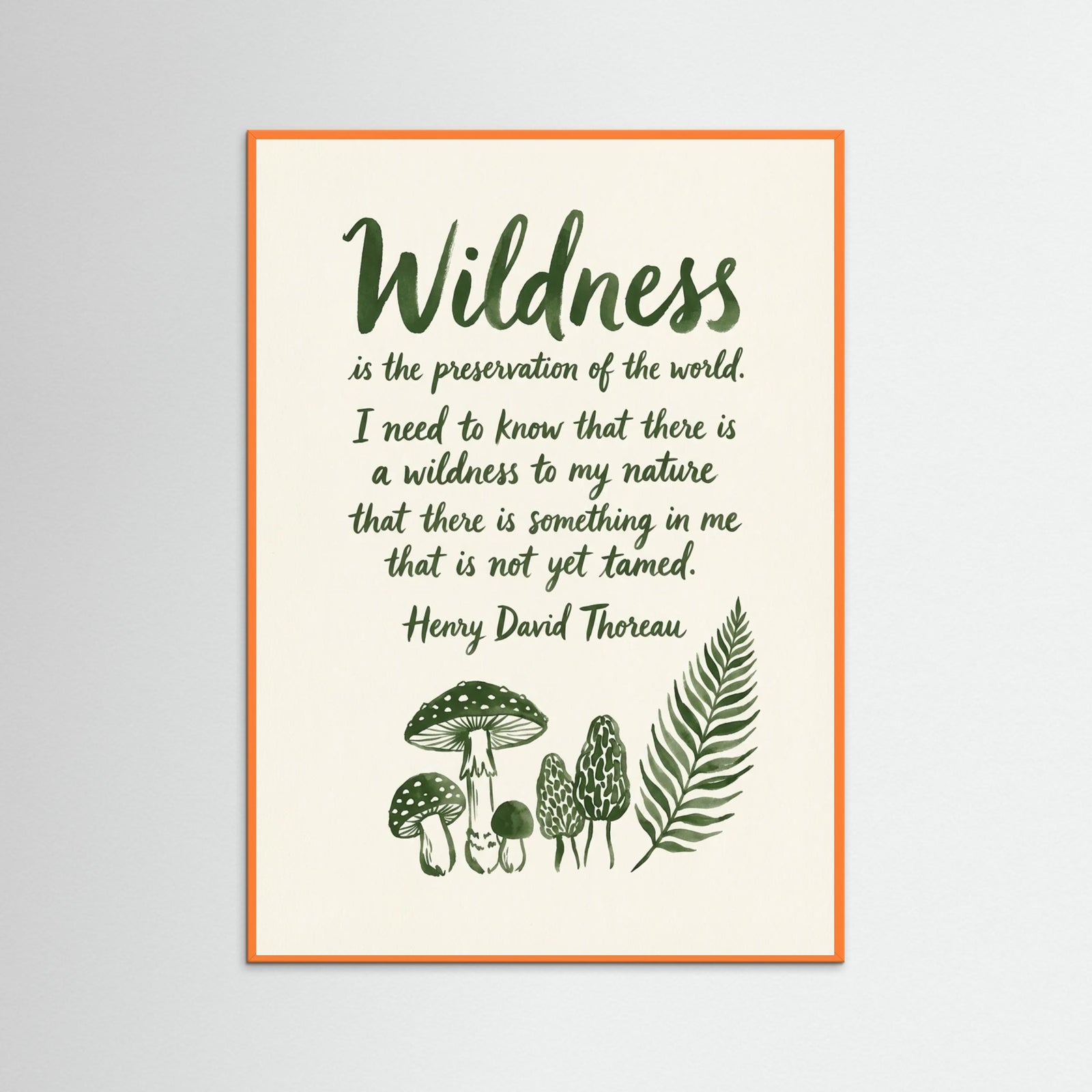 Orange Wood Walking Thoughts