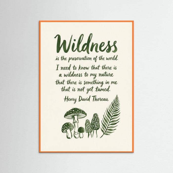 Orange Wood Walking Thoughts