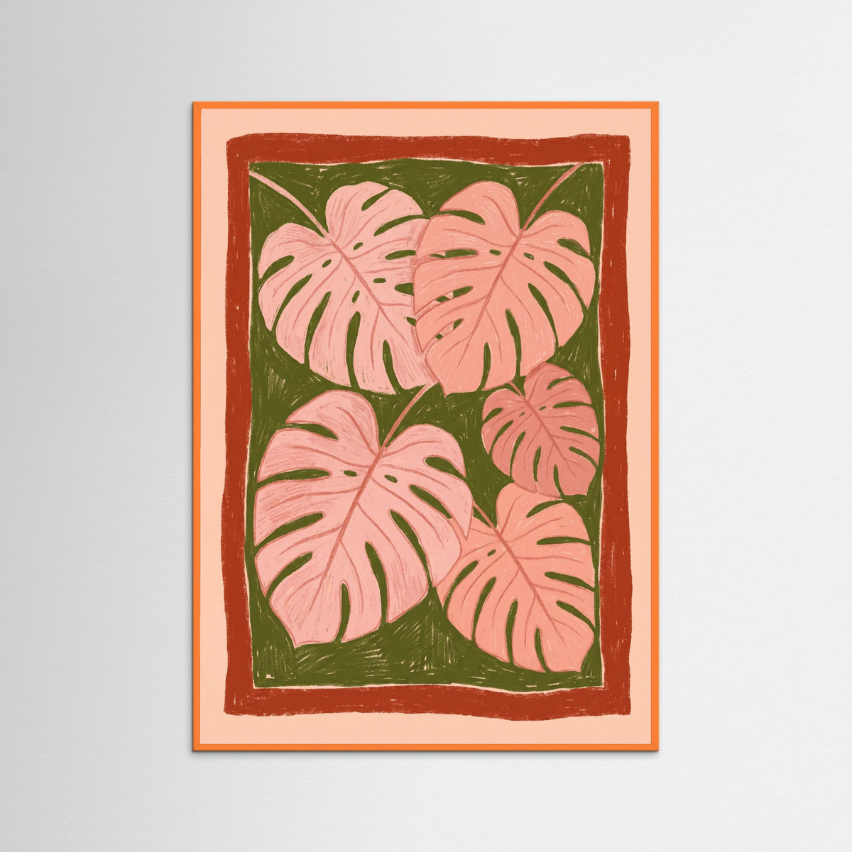 Orange Wood Warm Bloom Field