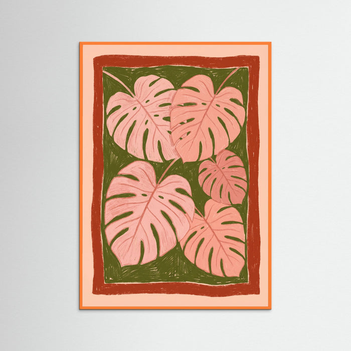 Orange Wood Warm Bloom Field