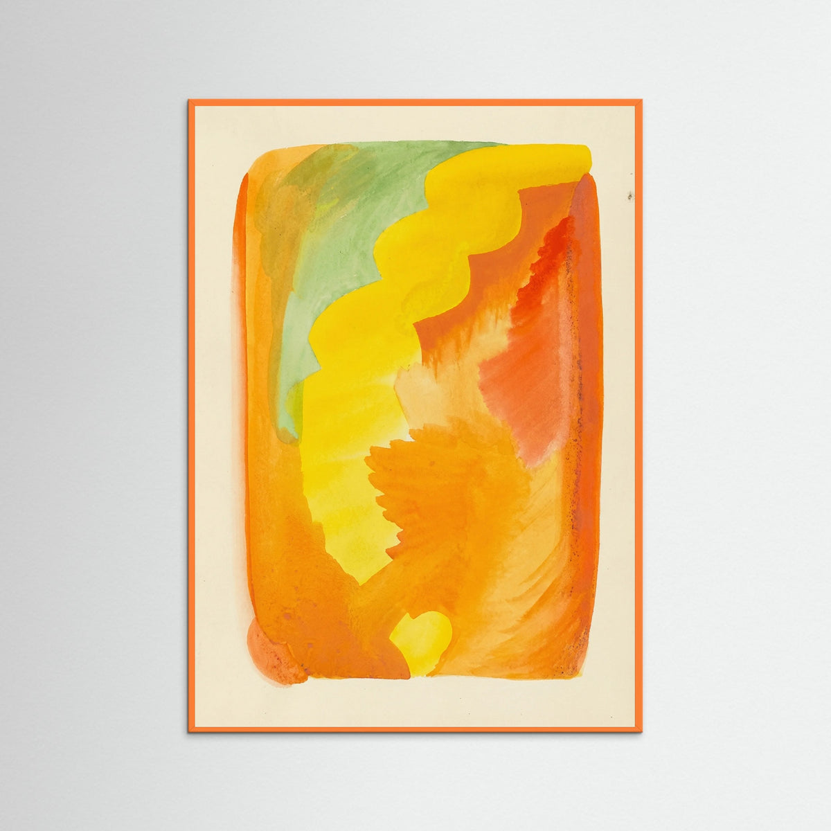 Orange Wood Warm Flow