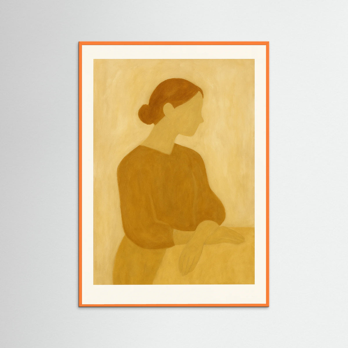 Orange Wood Warm Frame