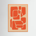 Orange Wood Warm Geometry