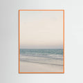 Warm Serene Beach Landscape Clear Sky Poster – plakat og kunsttryk