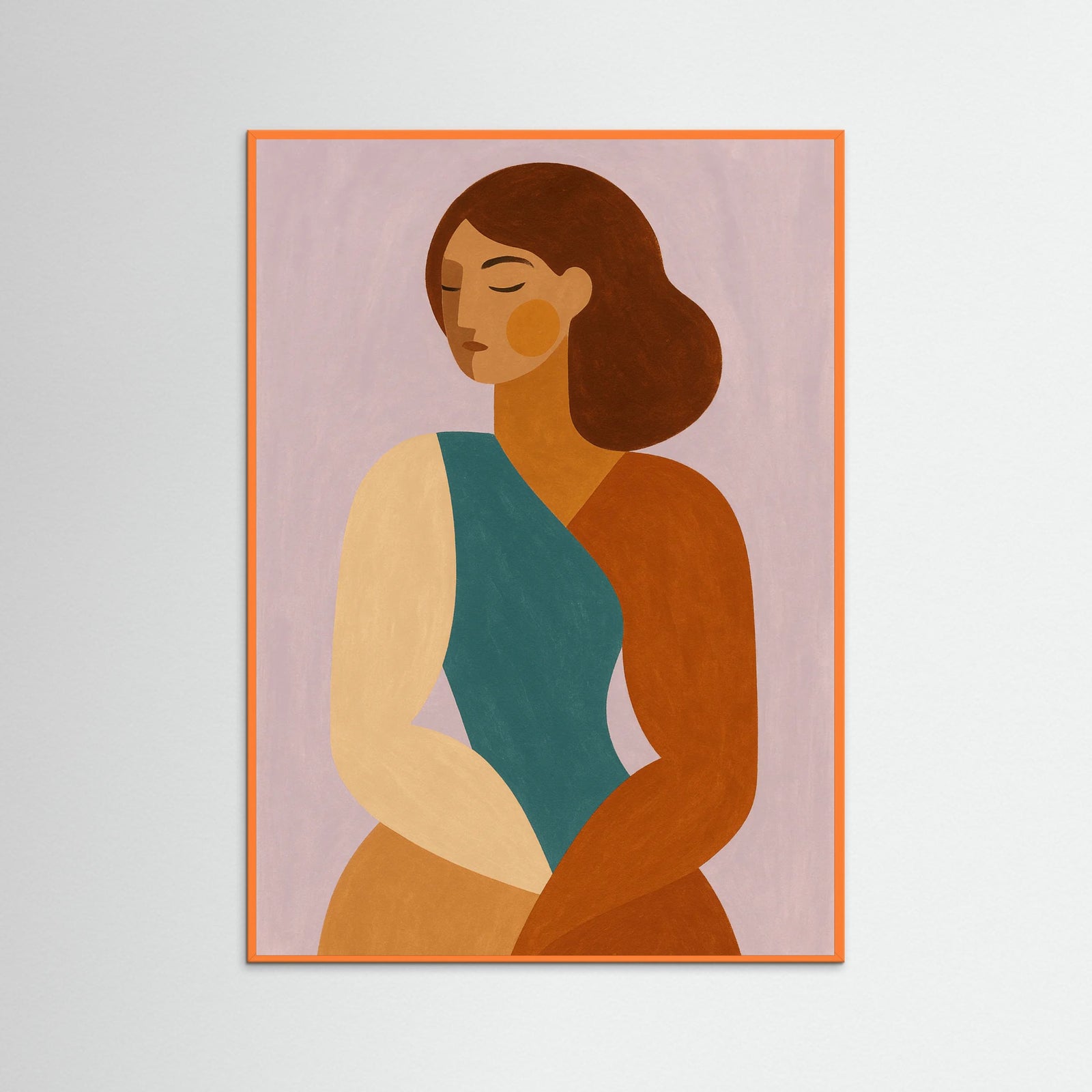 Orange Wood Warm Vintage