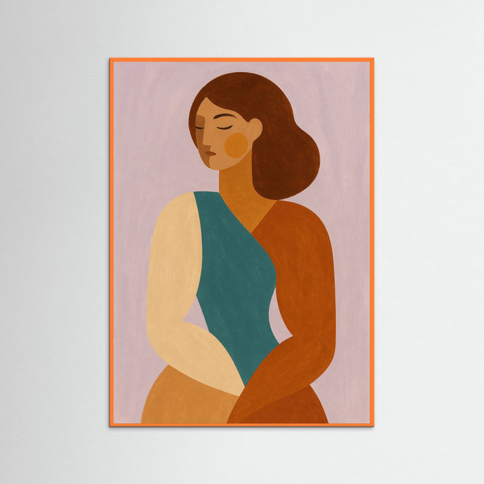 Orange Wood Warm Vintage