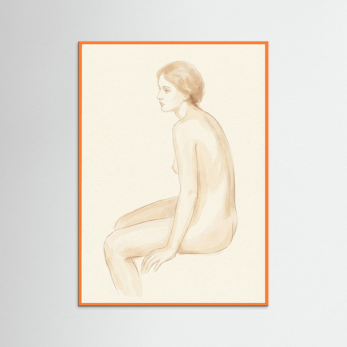Orange Wood Washing Nude