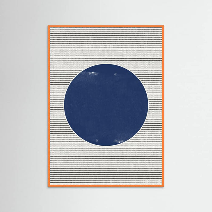 Poster Watercolor Circle and Stripes – poster e stampa artistica