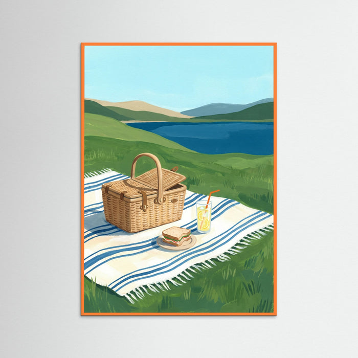 Orange Wood Waterfront Daydream