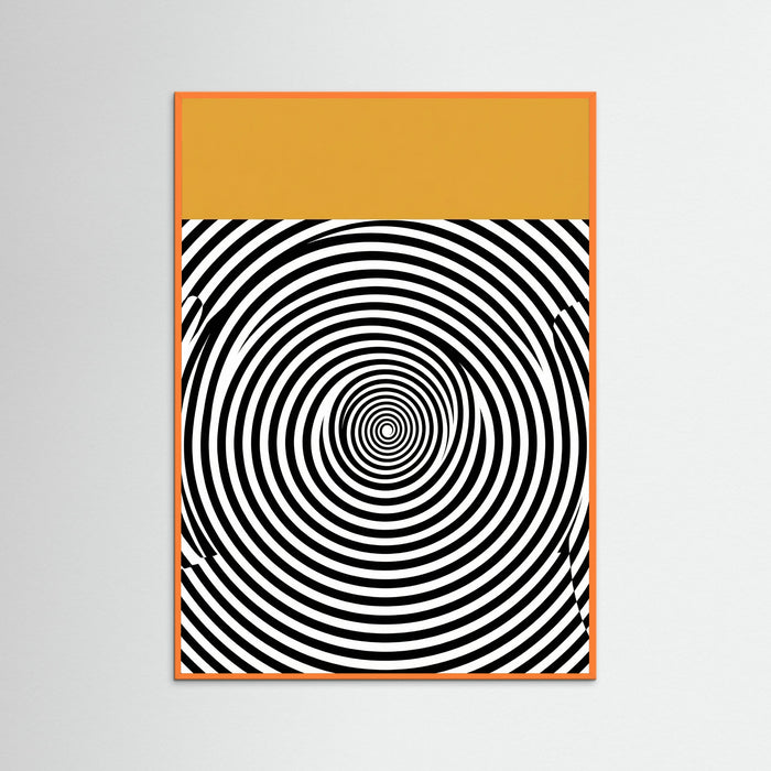 Orange Wood Wavy Bauhaus