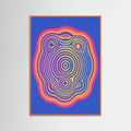 Orange Wood Wavy Checkers Bloom