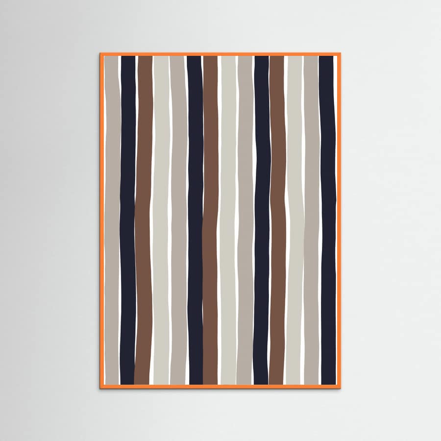Wavy Earth Stripes Poster – poster and art print