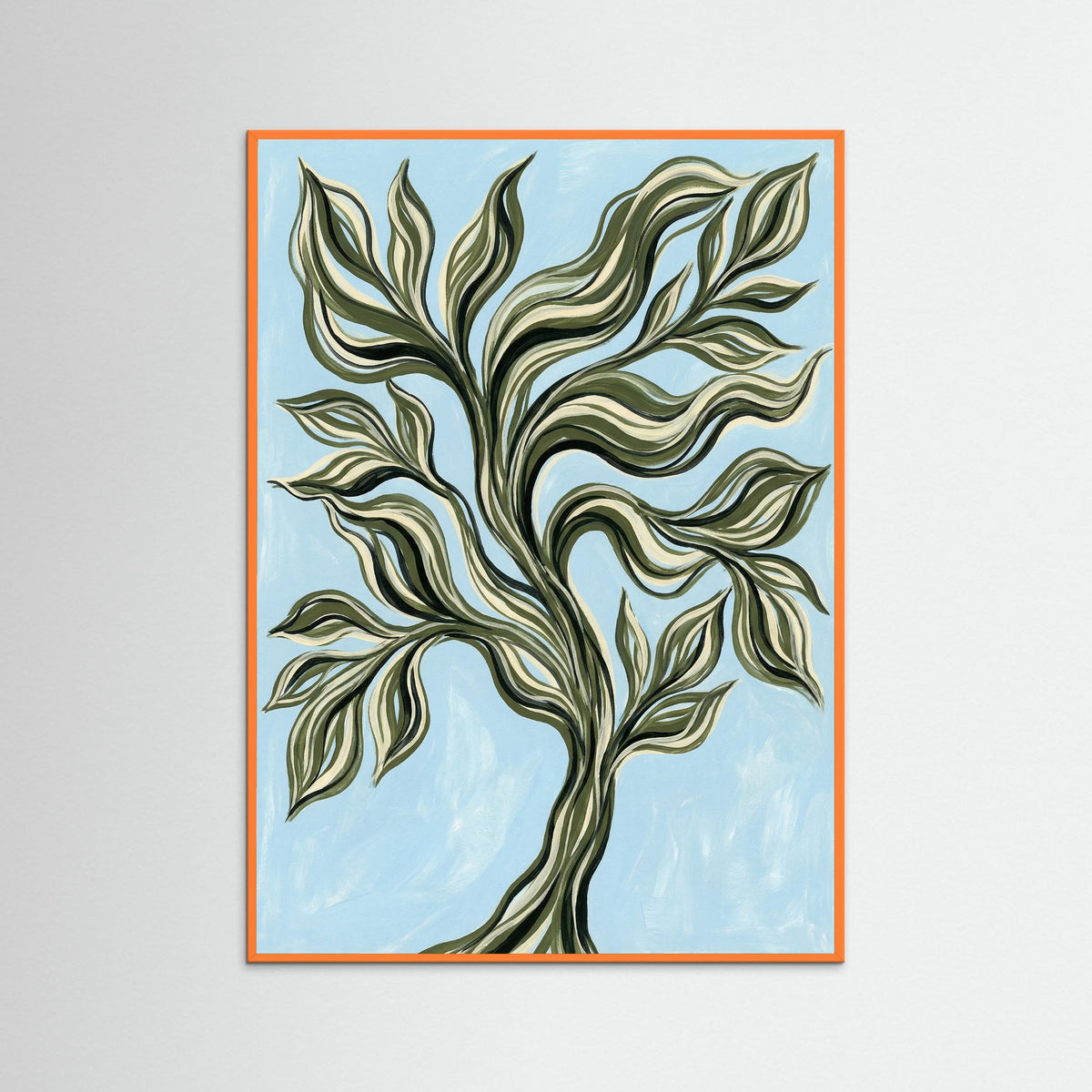 Orange Wood Wavy Garment