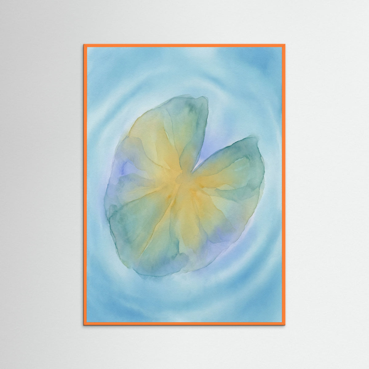 Orange Wood Wavy Petals Dance