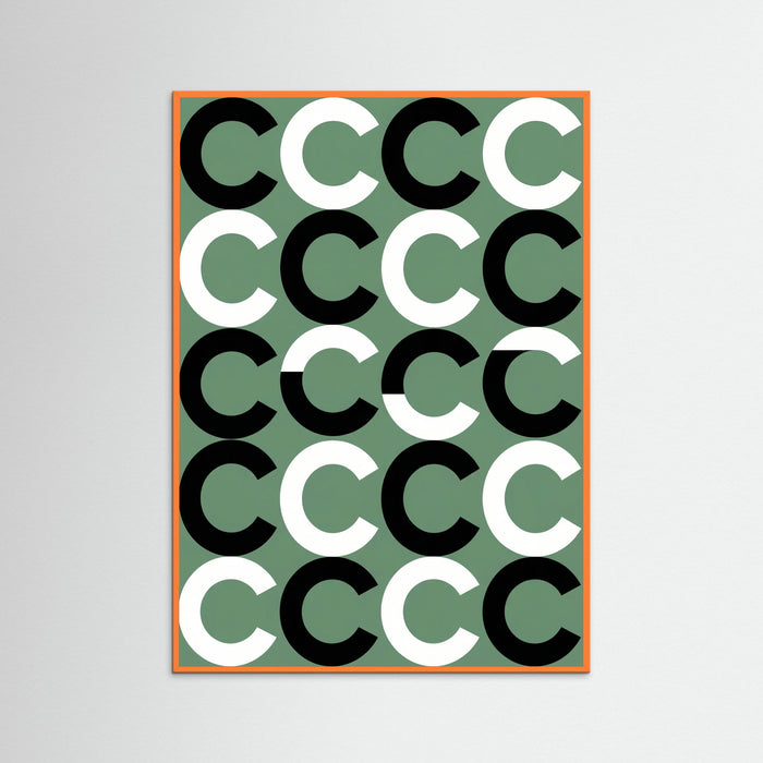 Orange Wood Wavy Rhythm