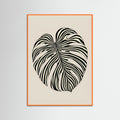 Orange Wood Wavy Silhouette