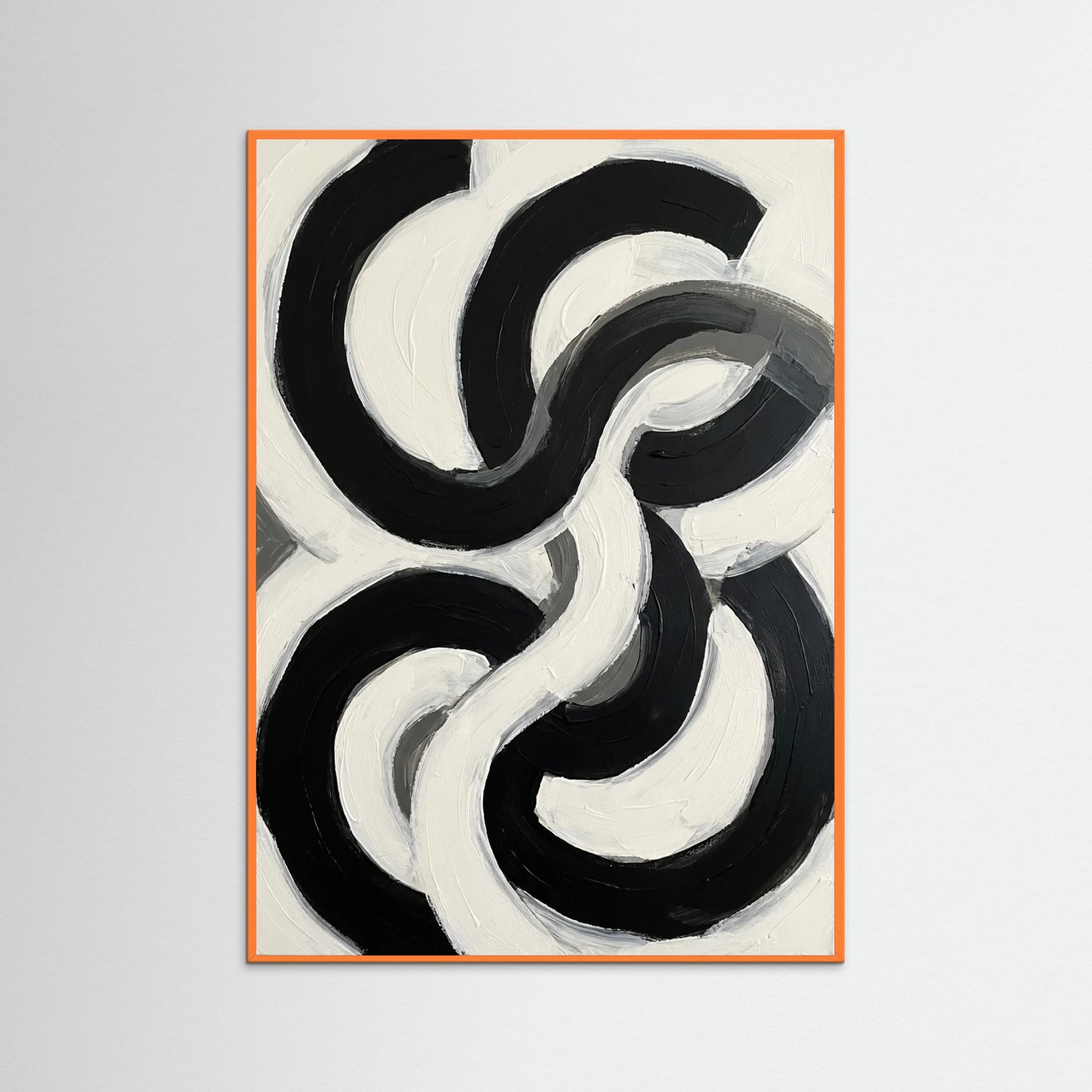 Orange Wood Wavy Zebra