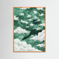 Orange Wood Whimsical Ascent