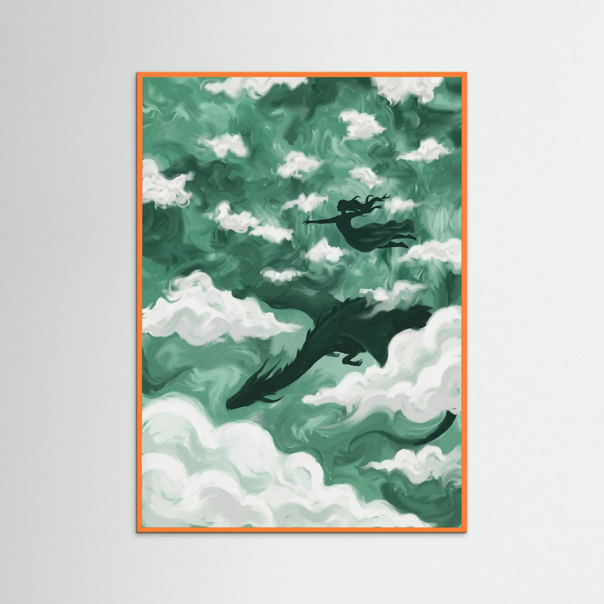 Orange Wood Whimsical Ascent