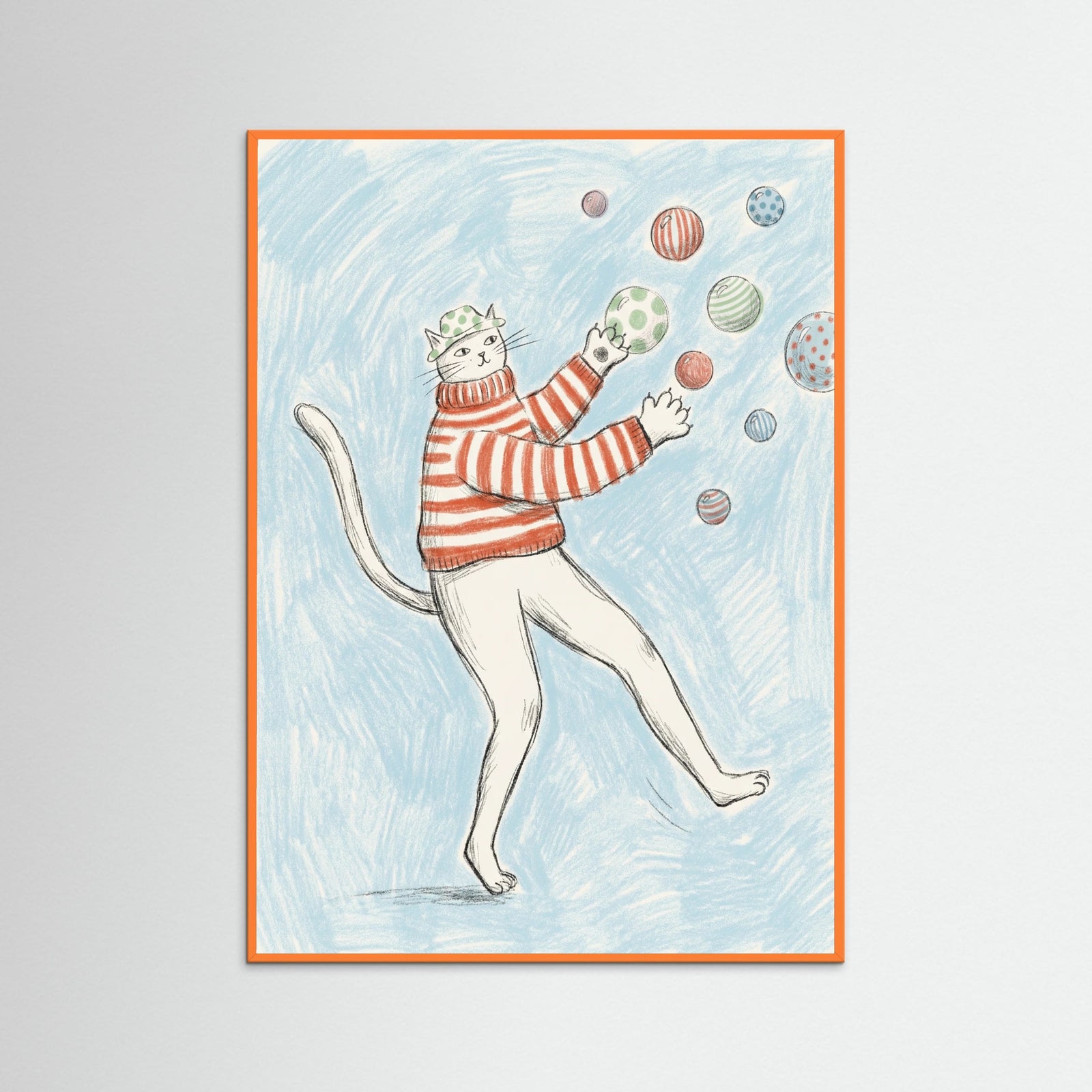 Orange Wood Whimsical Balance