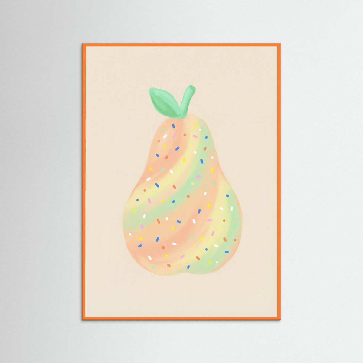 Orange Wood Whimsical Berry Pop