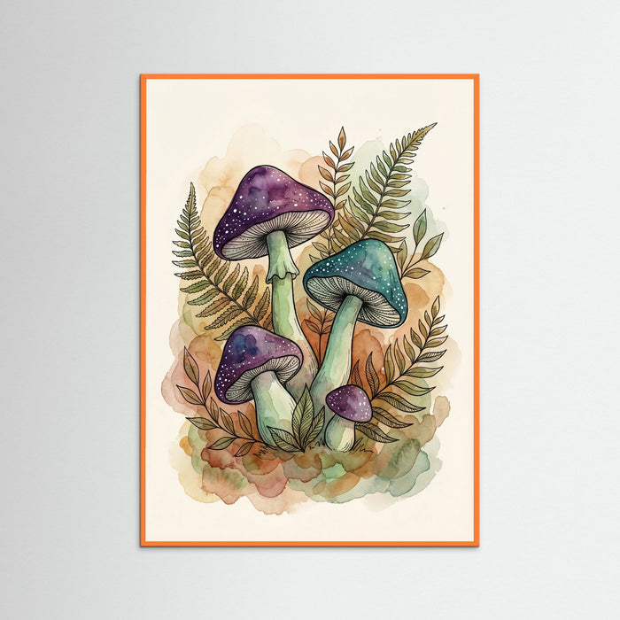Orange Wood Whimsical Bloom