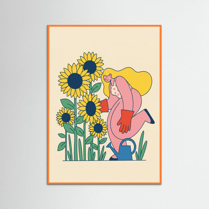 Whimsical Cyclist – juliste ja taidepainatus