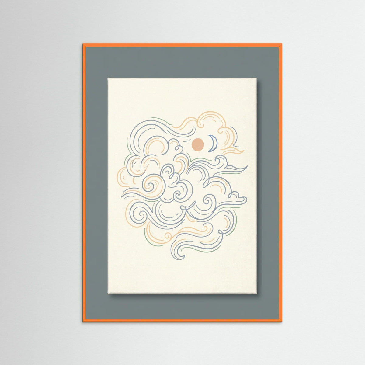 Orange Wood Whimsical Echoes