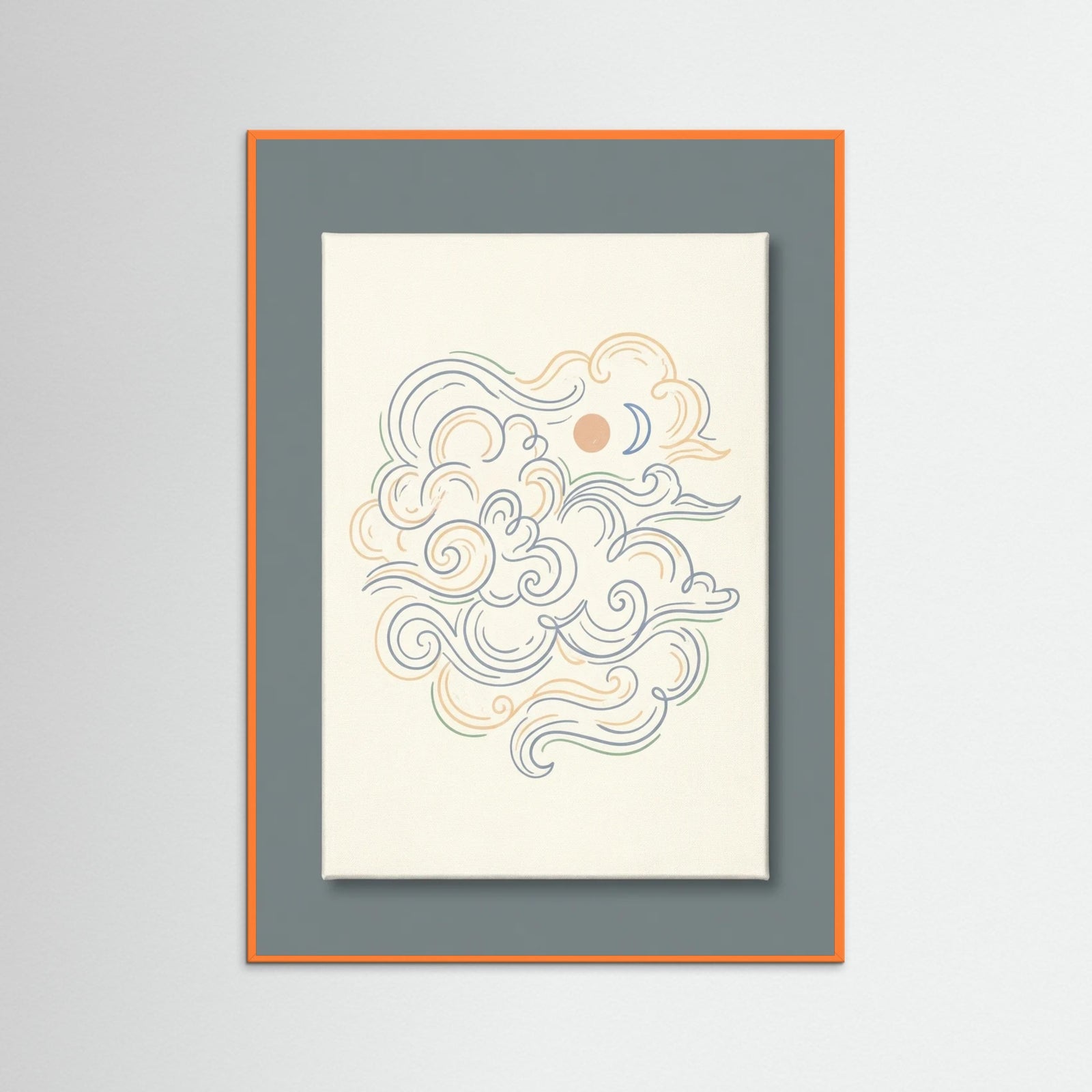 Orange Wood Whimsical Echoes
