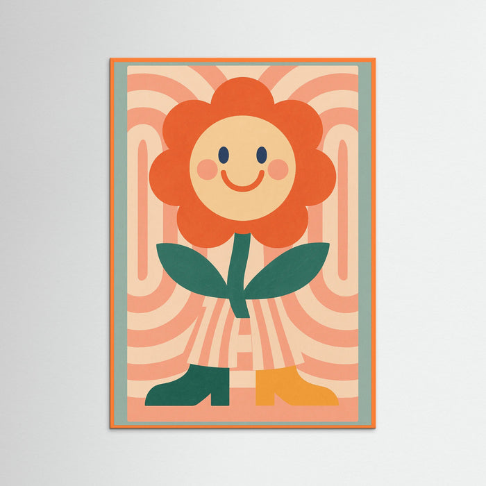 Orange Wood Whimsical Elephant