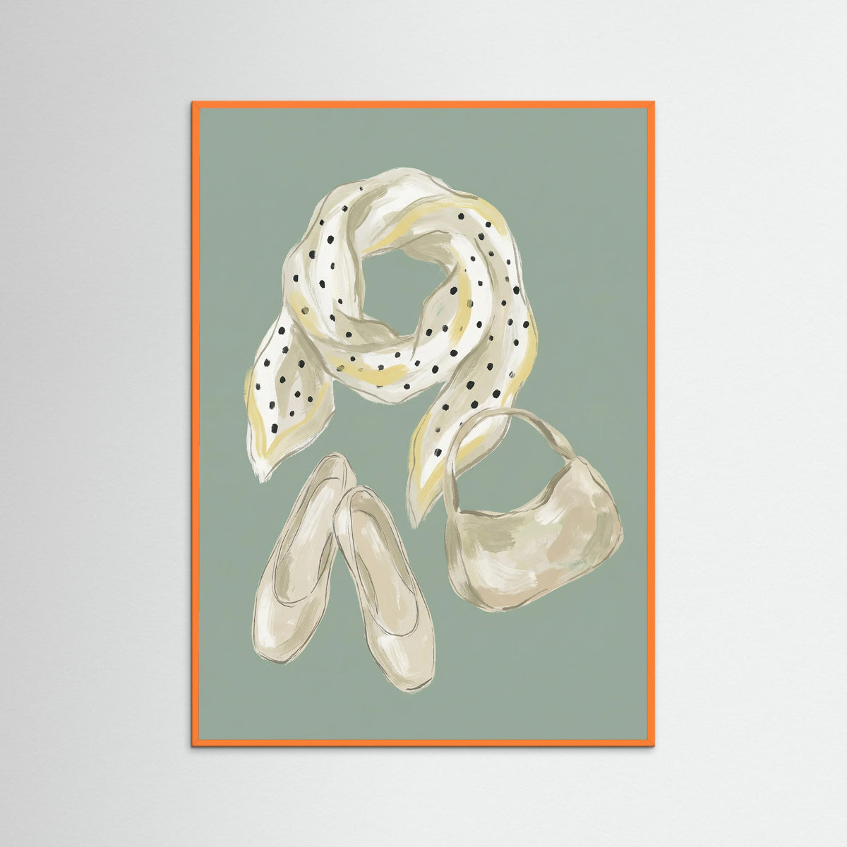 Orange Wood Whimsical Ensemble