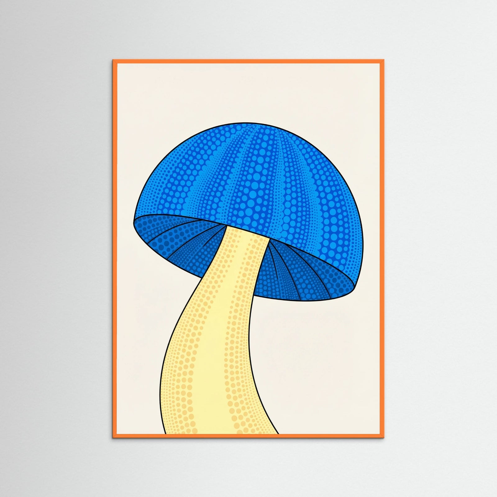 Orange Wood Whimsical Polka Pumpkin