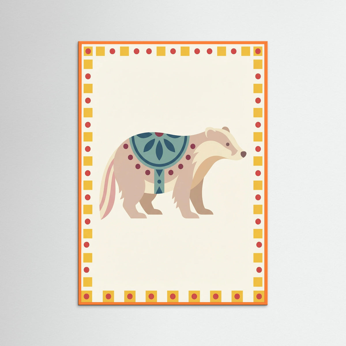 Orange Wood Whimsical Steed