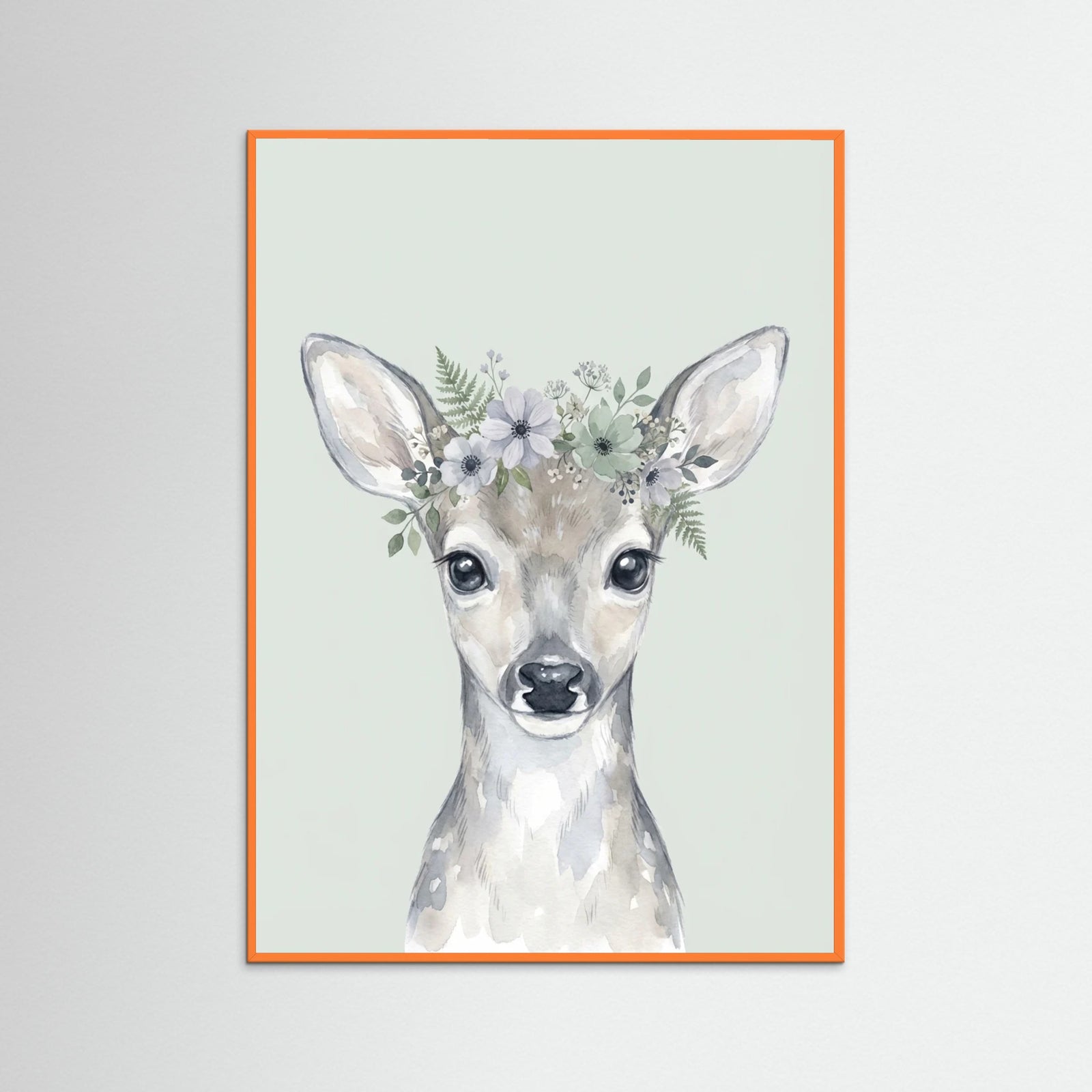 Orange Wood Whimsical Woodland Raccoon