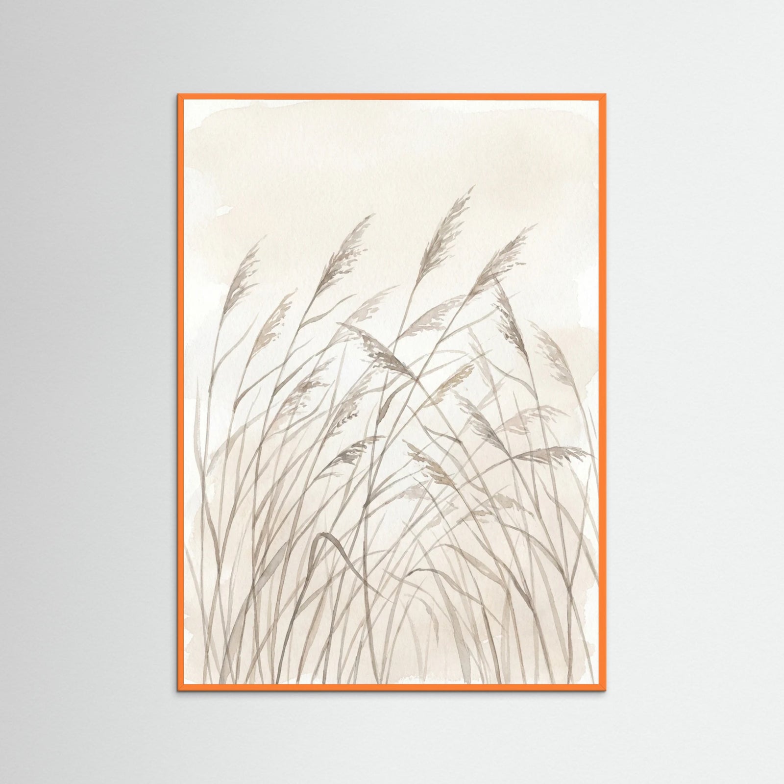 Orange Wood Whispering Feathers