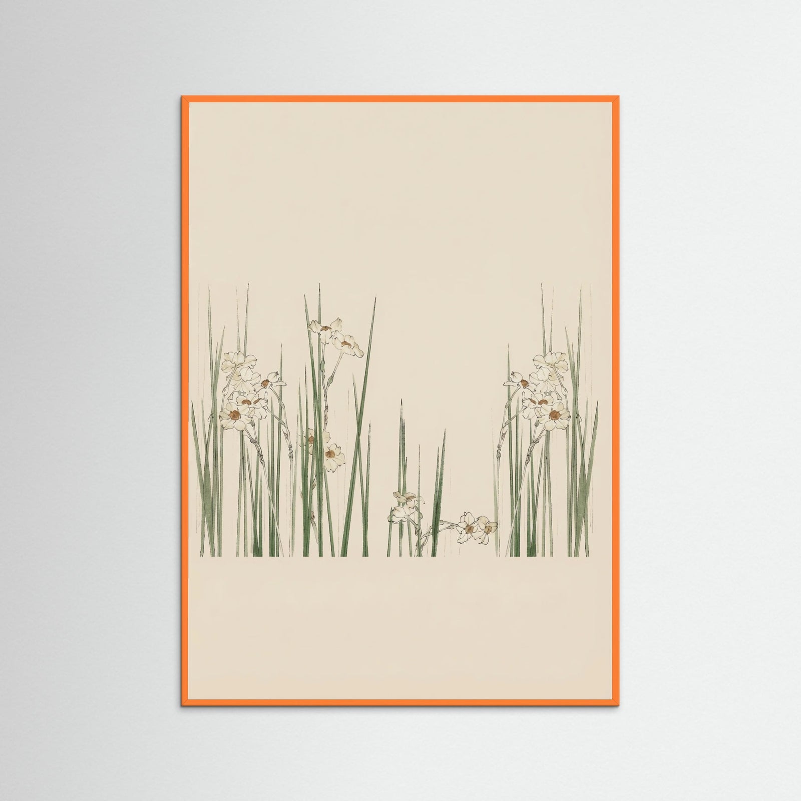Orange Wood White Bloom Fields